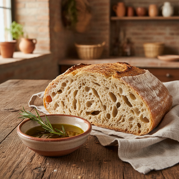 Rustic Ciabatta with Sourdough — Traditional Italian Method
