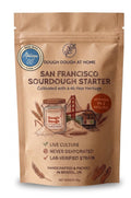 Dough Dough at Home Rustic Italian '00' sourdough starter — 15 g kraft pack, live culture, never dehydrated